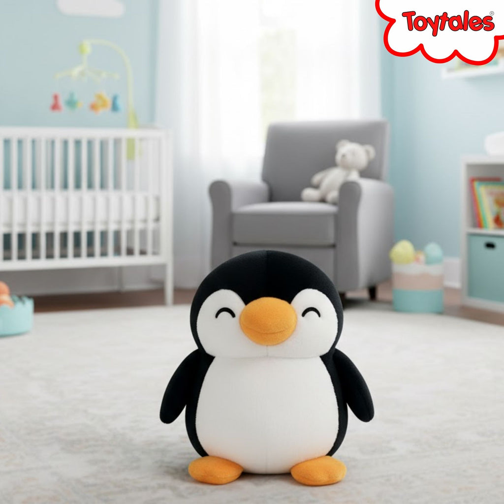 TOYTALES Mini Penguin Black And White Soft Plush Toy 15cm