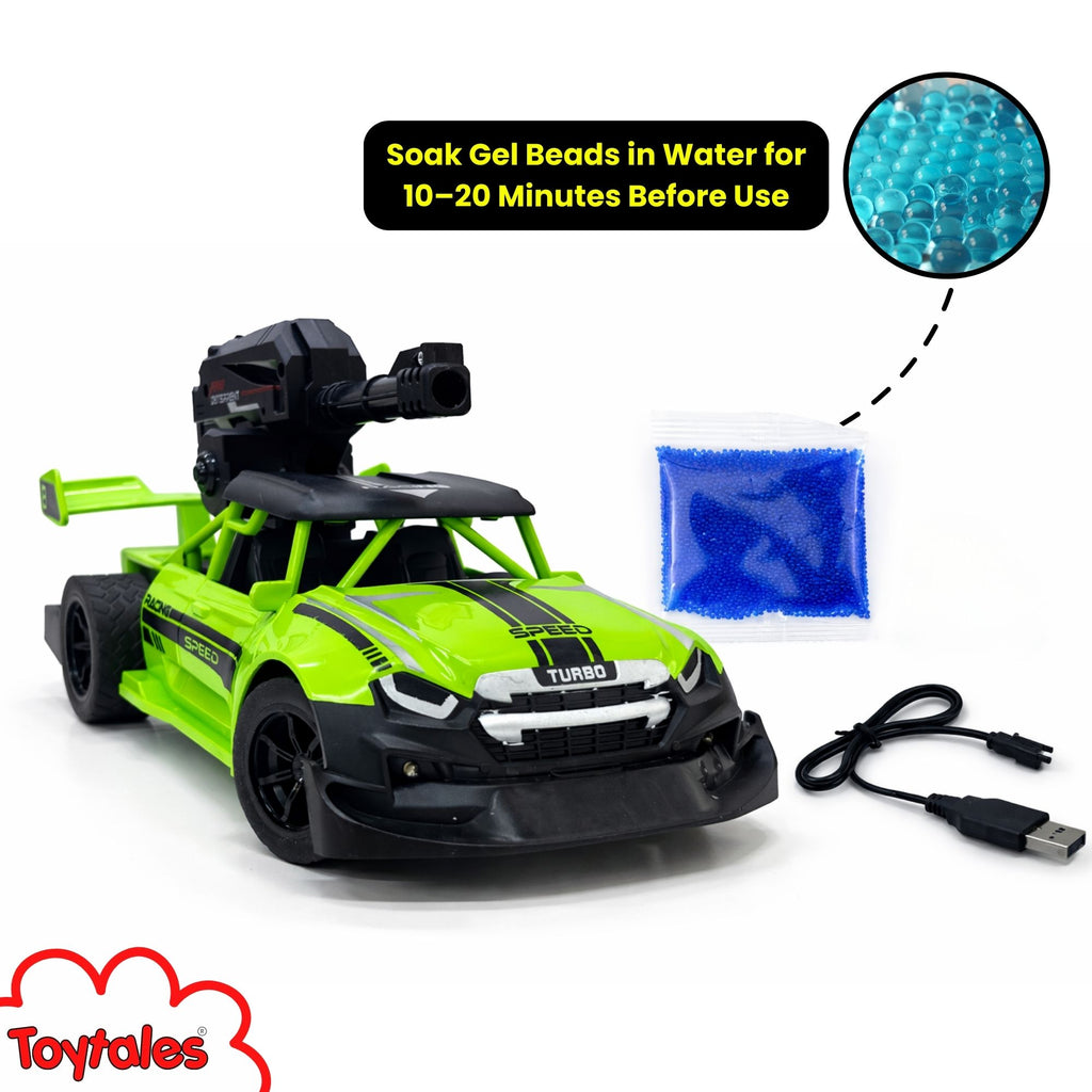 TOYTALES High Speed Bullet Car with Flashing Lights Rechargeable Remote Control Racing Car