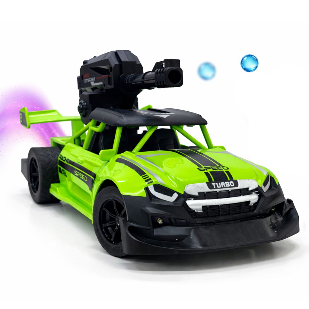 TOYTALES High Speed Gel Water Bomb Blaster Remote Control Car with Smoke & LED Lights