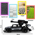 TOYTALES High Speed Gel Water Bomb Blaster Remote Control Car with Smoke & LED Lights
