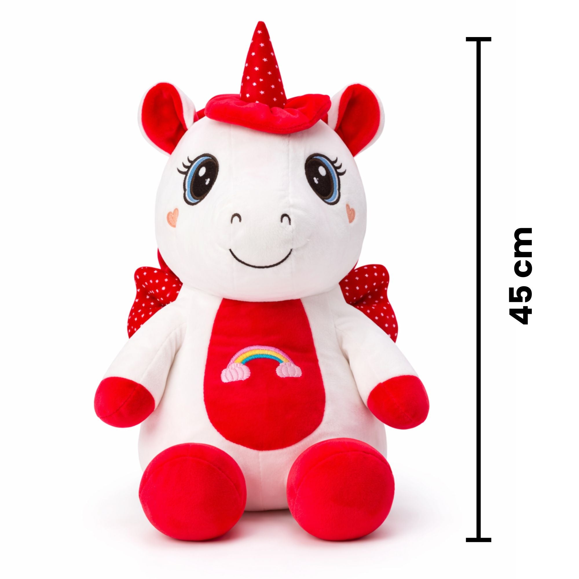 TOYTALES Gracie Unicorn Soft Plush Toy | Animal Stuffed Toy 45cm, Assorted Colors