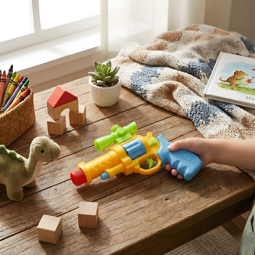 TOYTALES Musical Toy Revolver Gun Light and Sound Pretend Play