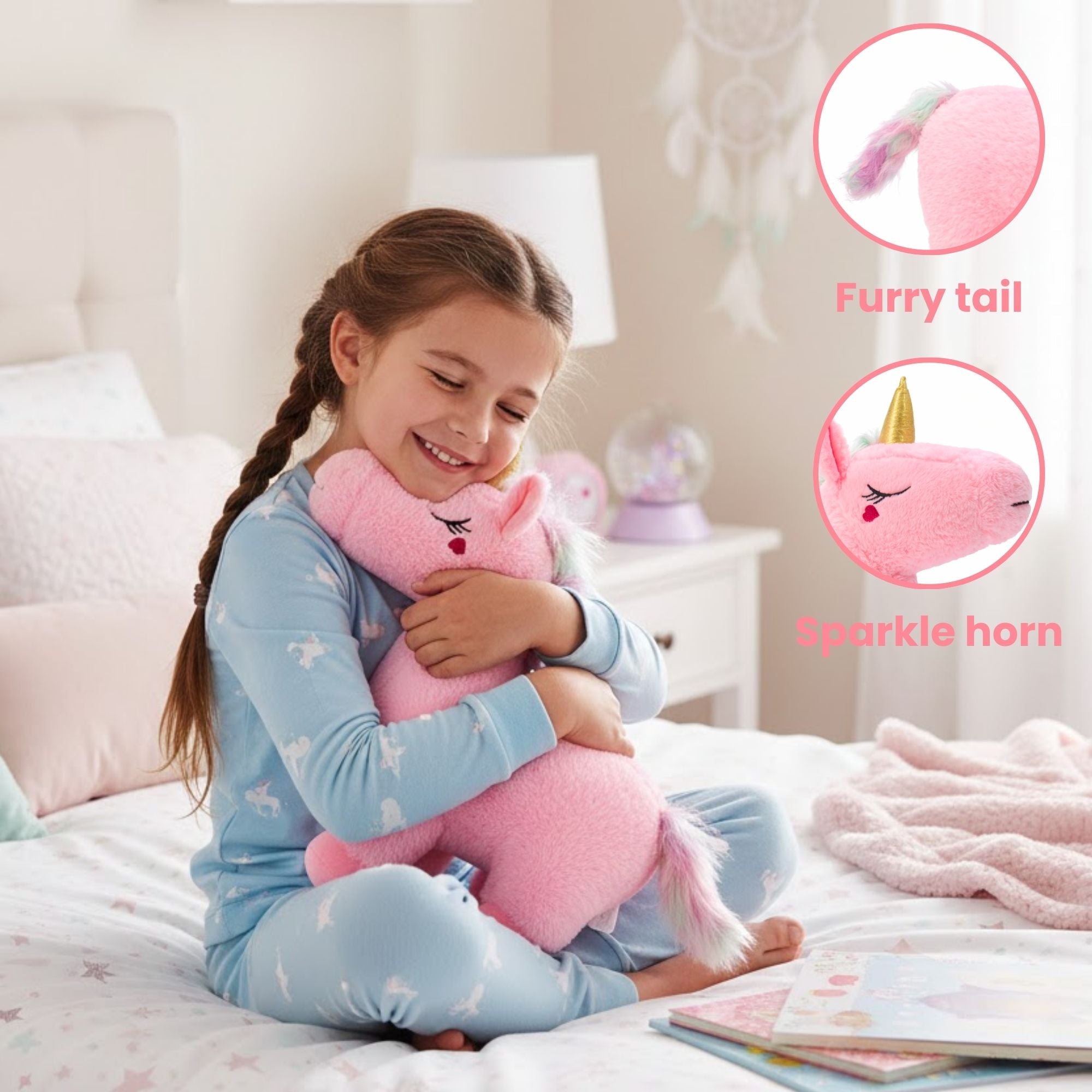 TOYTALES Unicorn Soft Toy |  Plush Stuffed Toy – 45 cm Teddy, Assorted Colors