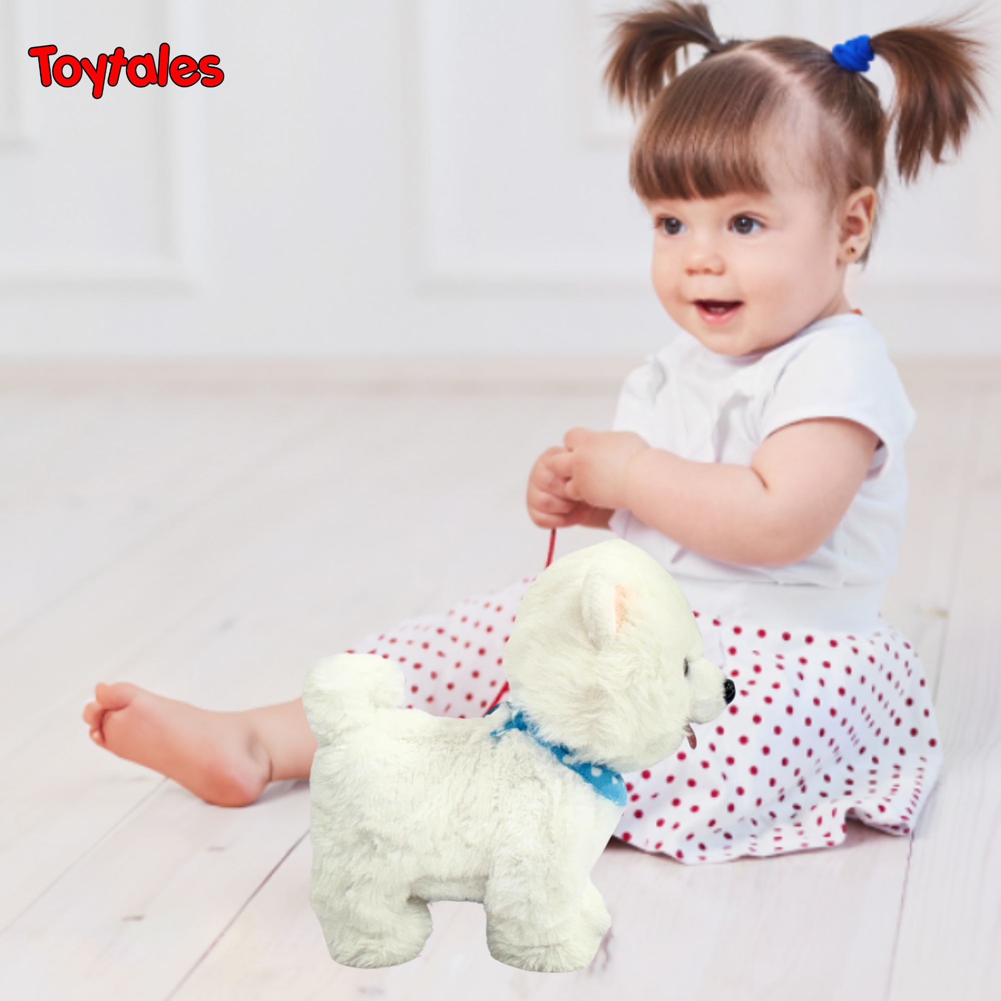 TOYTLAES Duffy Remote Control Dog Toy Walking And Barking Interactive Puppy Plush Toy