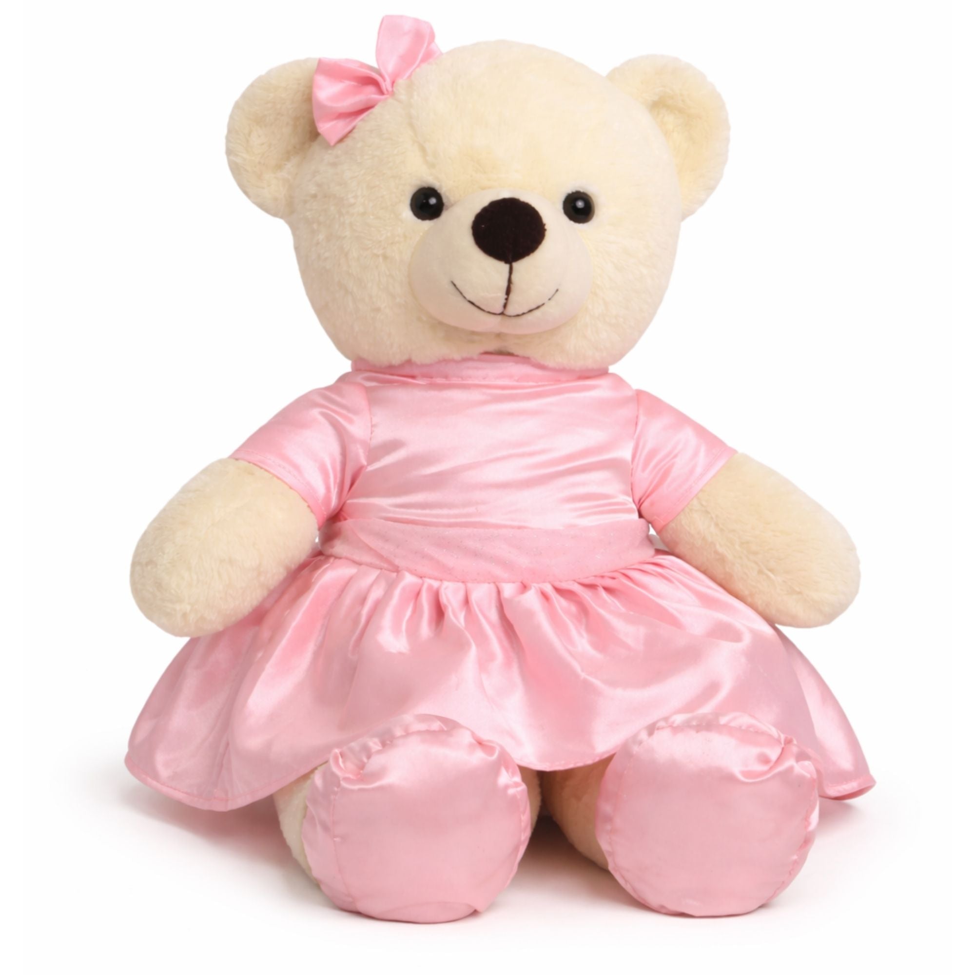 TOYTALES Frock Bear Soft Plush Teddy Bear with Dress | Cute Kids Toy 45cm