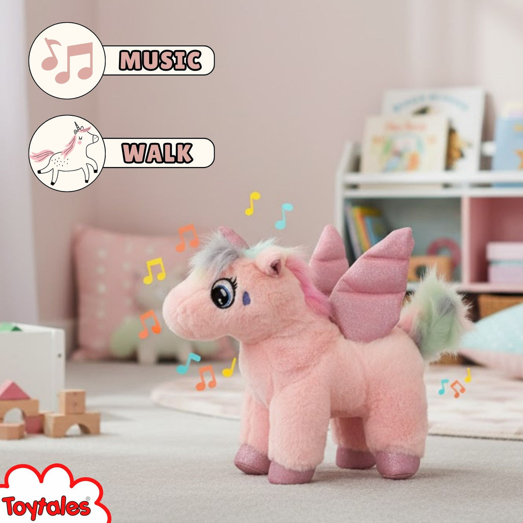 TOYTALES Remote Control Unicorn  Musical Plush Toy
