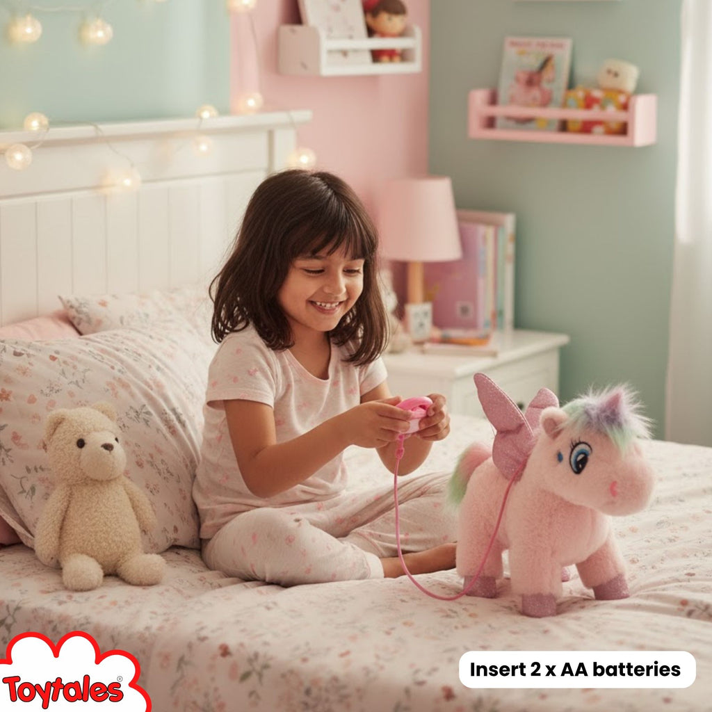 TOYTALES Remote Control Unicorn  Musical Plush Toy