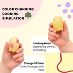 Kids Pretend Play Kitchen Toy Set with Frying Pan, Spatula, Vegetables & Ketchup Bottle – Educational Cooking Role Play Set for Toddlers & Children