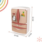 TOYTALES Mini Fridge Toy for Kids with Lights, Music & Ice Dispenser for 3+ Year Old
