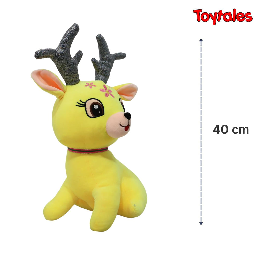 TOYTALES Reindeer Plush Soft Toy 40 cm Cute Huggable Gift for Kids