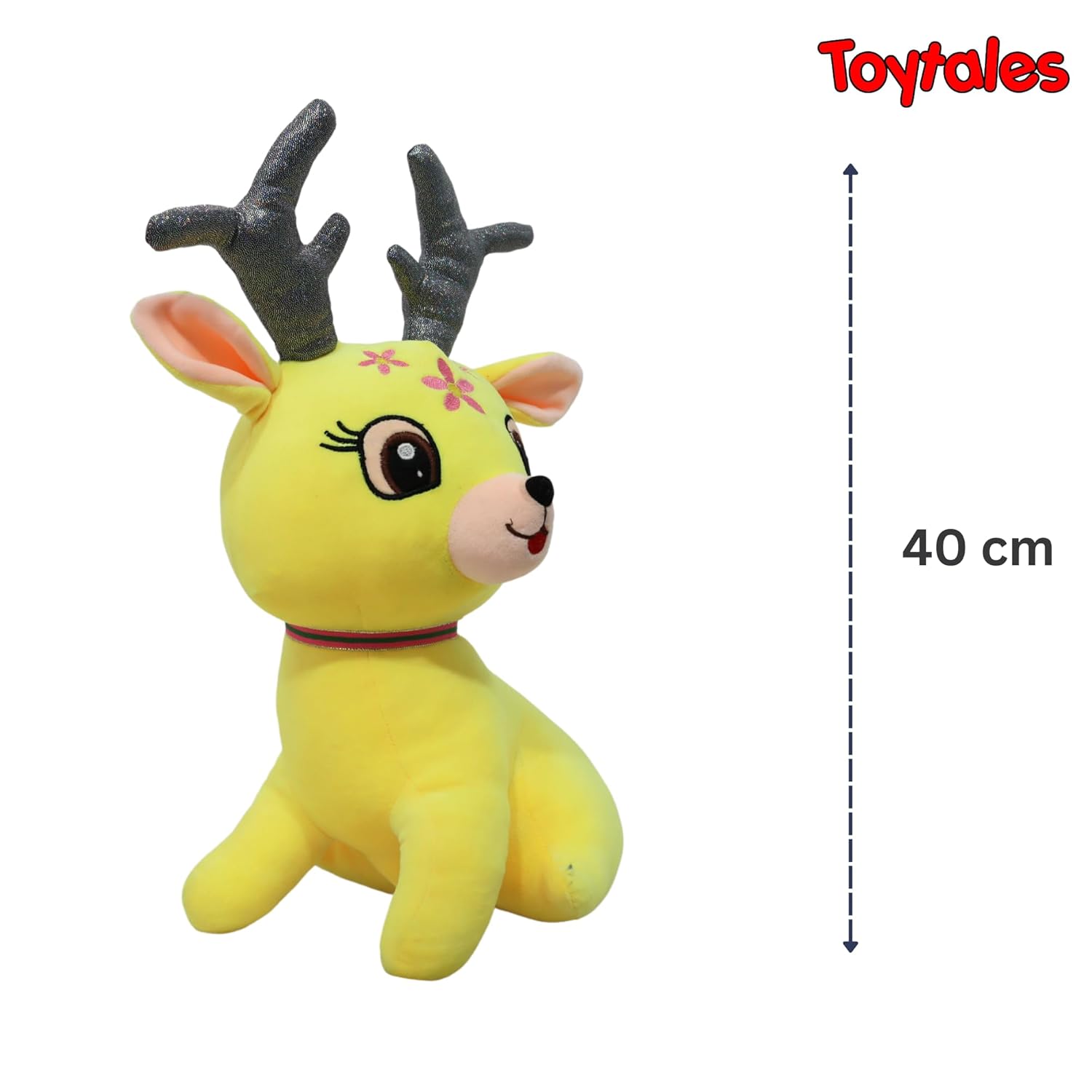 TOYTALES Reindeer Plush Soft Toy 40 cm Cute Huggable Gift for Kids