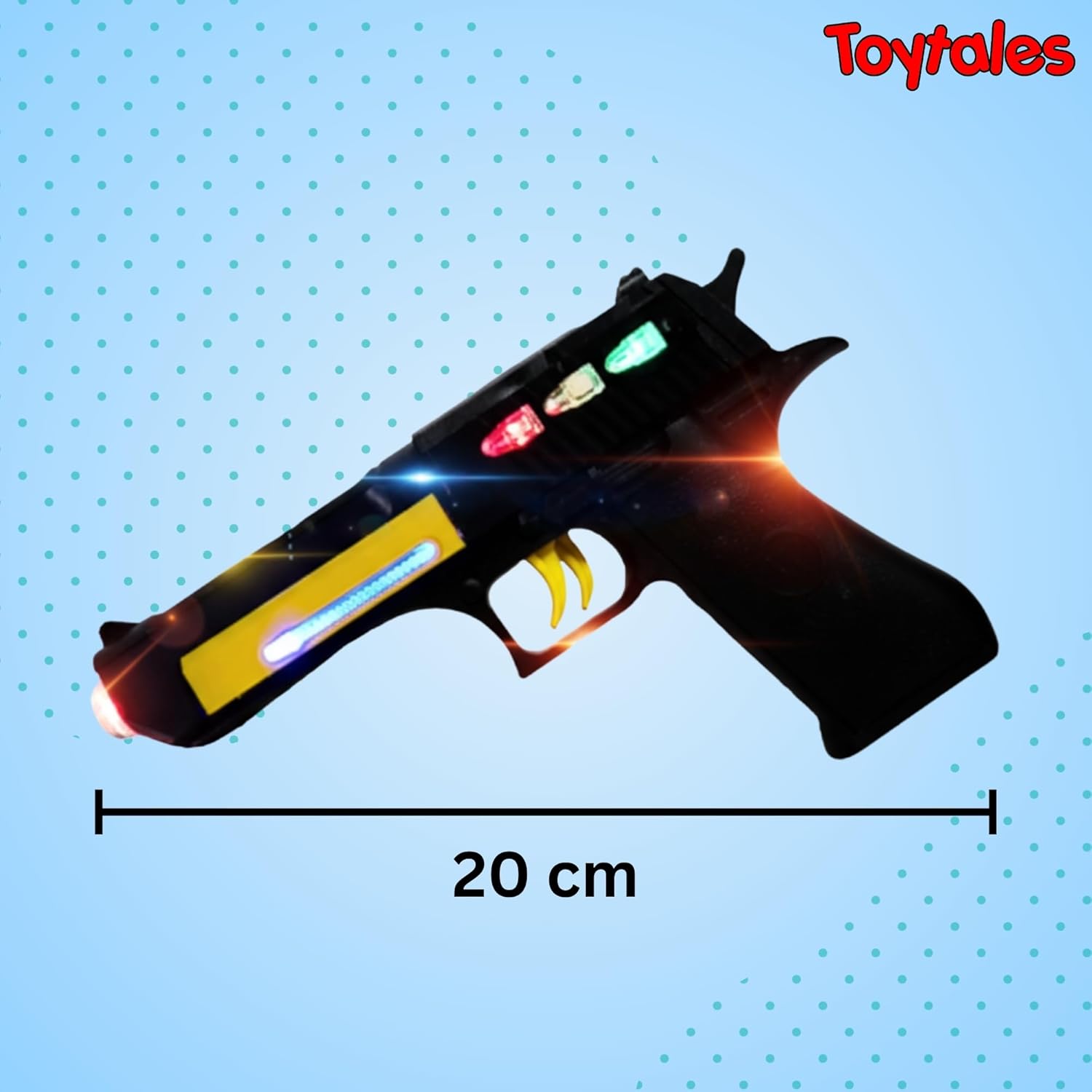 TOYTALES Flash Musical Gun LED Light & Sound Toy for Kids