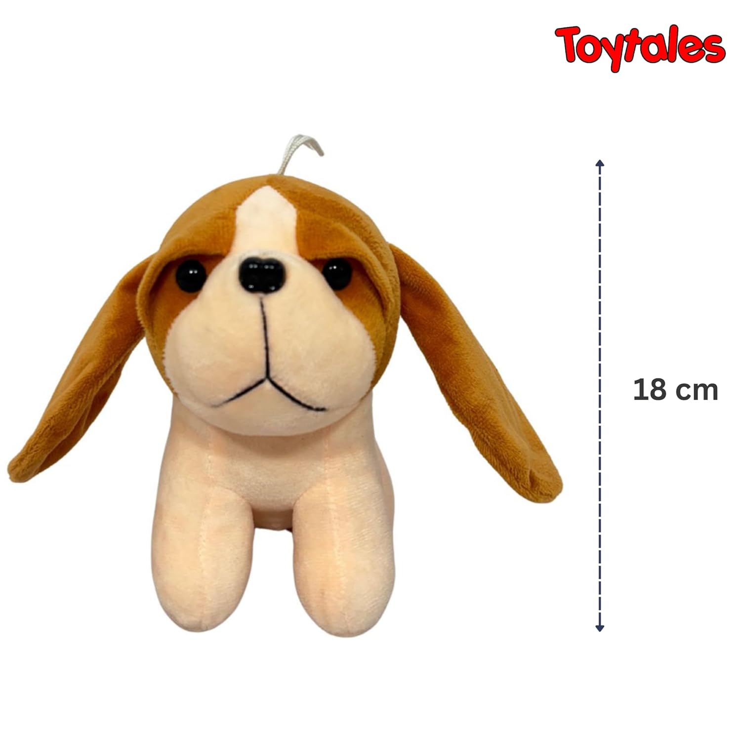 TOYTALES Puppy Dog Soft Toy 18CM Cute Huggable Plush for Kids