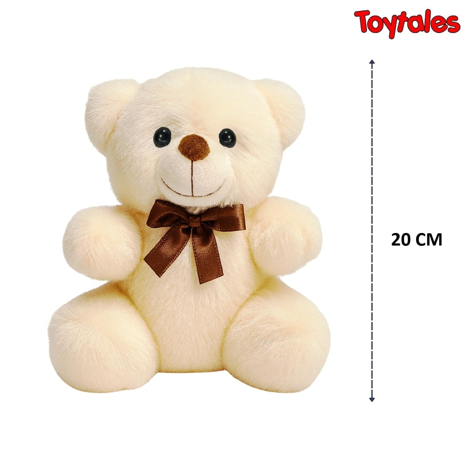 TOYTALES Teddy Bear Soft Toy Cream, 25cm