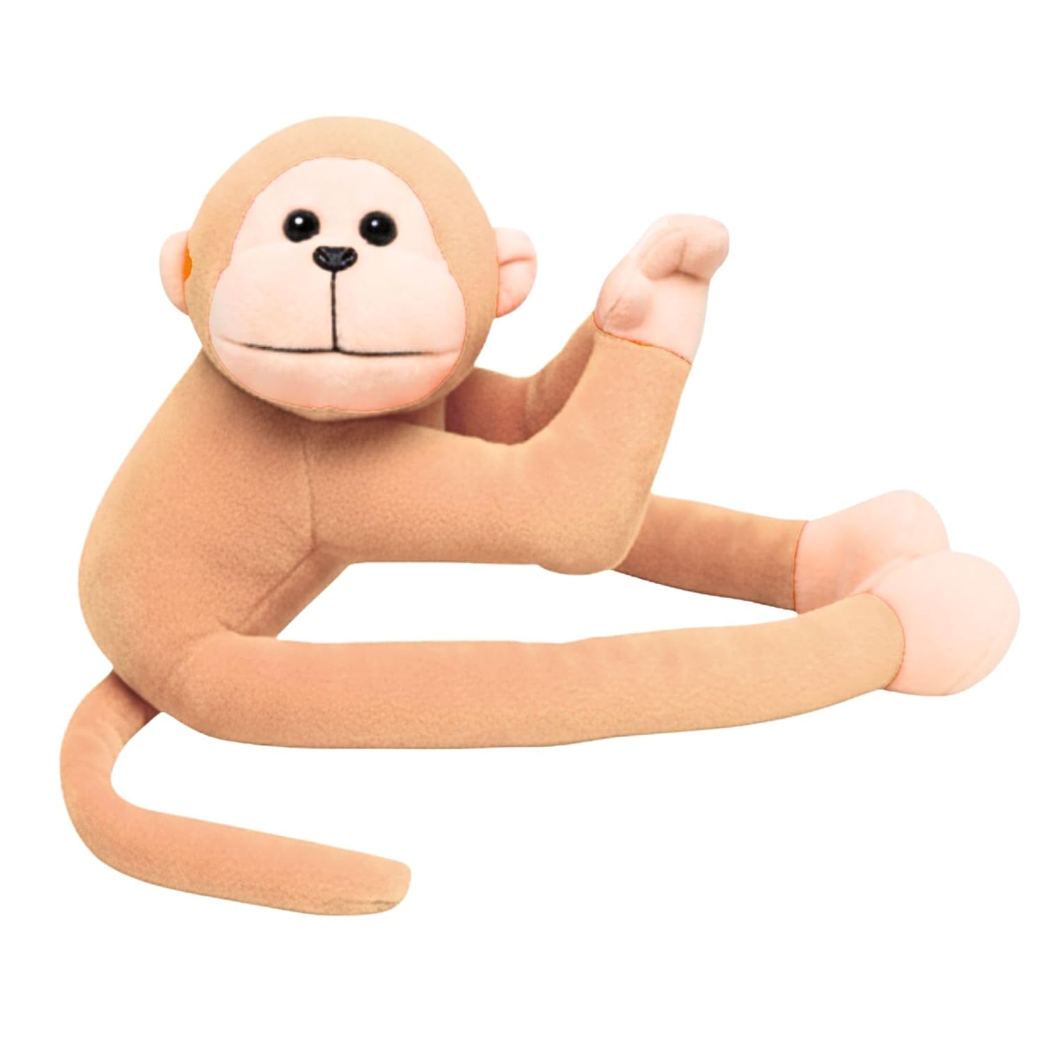 TOYTALES Namaste Hanging Monkey Plush Soft Toy 45 cm Stuffed Animal For Kids