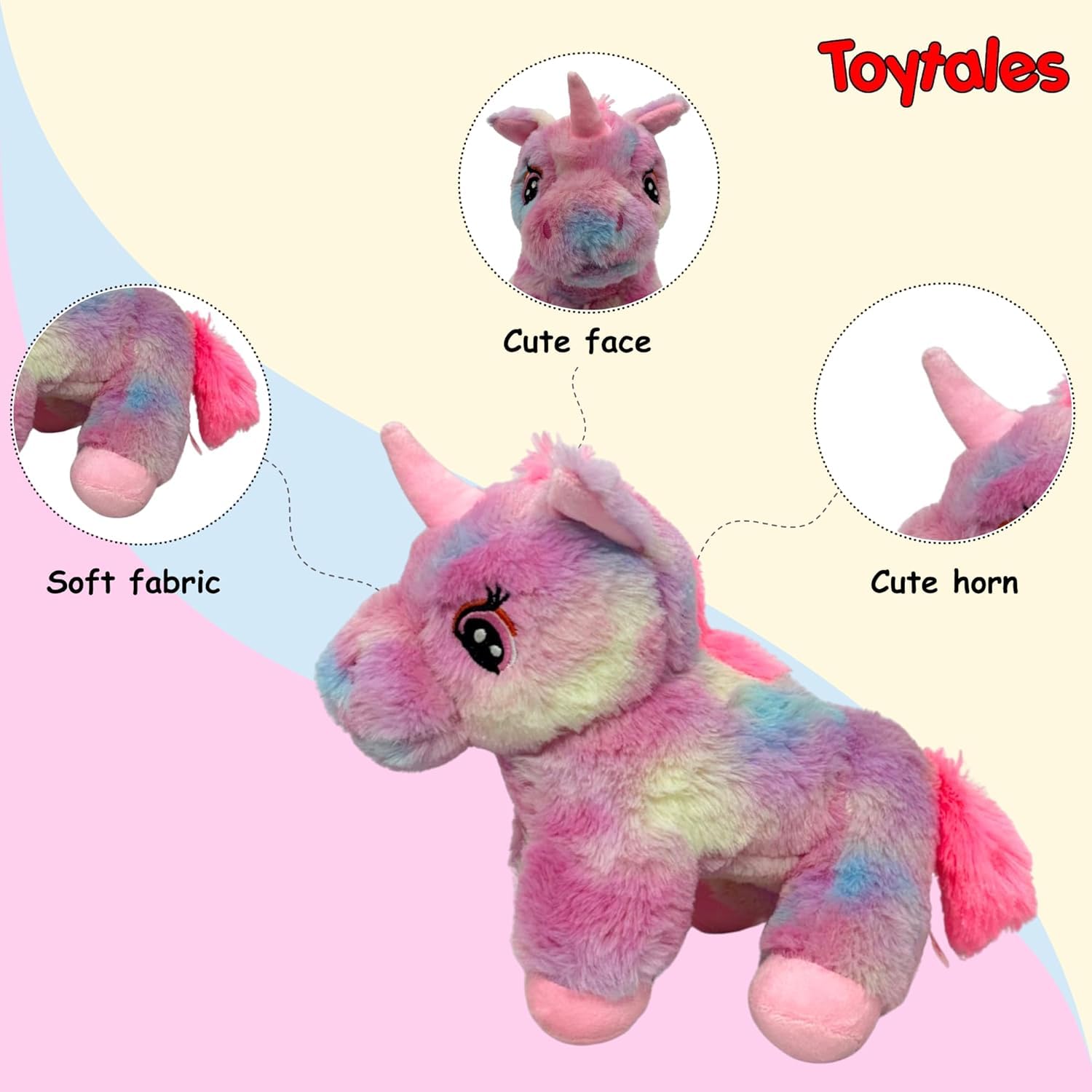 TOYTALES Unicorn Plush Animal Soft Toy 32cm