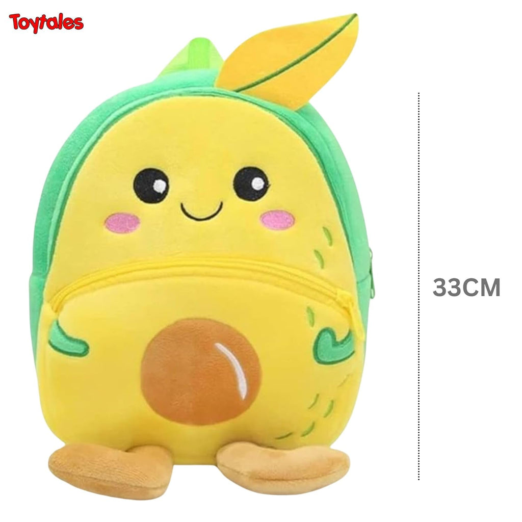 TOYTALES Mango School Bag Plush Soft Backpack for Kids