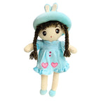 TOYTALES Soft Stuffed Doll with Bunny Hat Washable Huggable Plush Doll For Kids