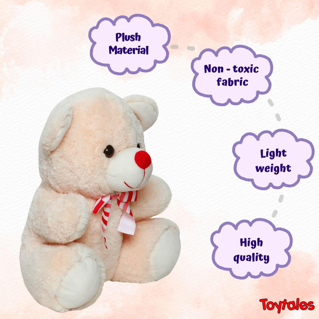 TOYTALES Wonder Teddy Bear Plush Soft Toy Cute Huggable Gift For KIds