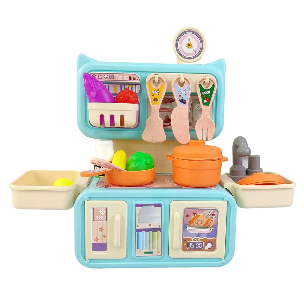TOYTALES Kids Kitchen Play Set Pretend Cooking Toy with Utensils