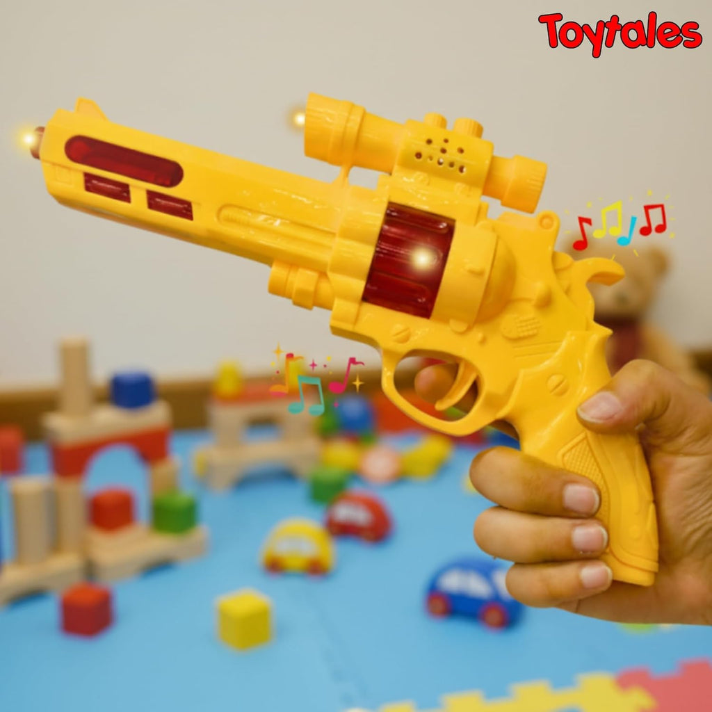TOYTALES Revolver Flash Gun  LED Light & Music Toy for Kids