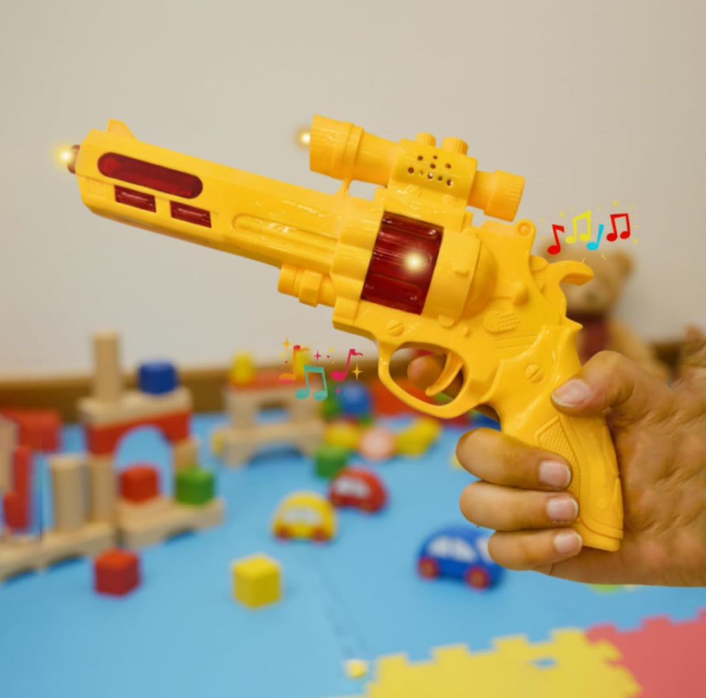 TOYTALES Revolver Flash Gun  LED Light & Music Toy for Kids