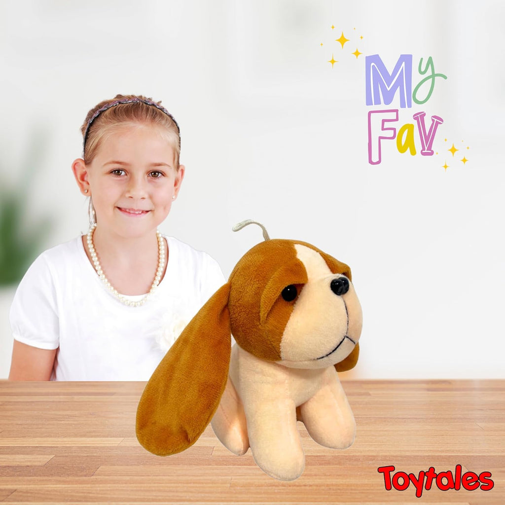 TOYTALES Puppy Dog Soft Toy 18CM Cute Huggable Plush for Kids