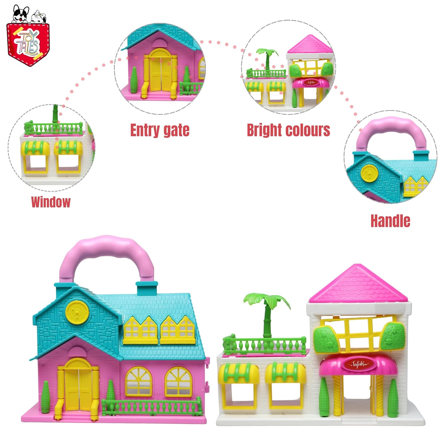 TOYTALES Funny Doll House Pretend Play Set Toy For Kids