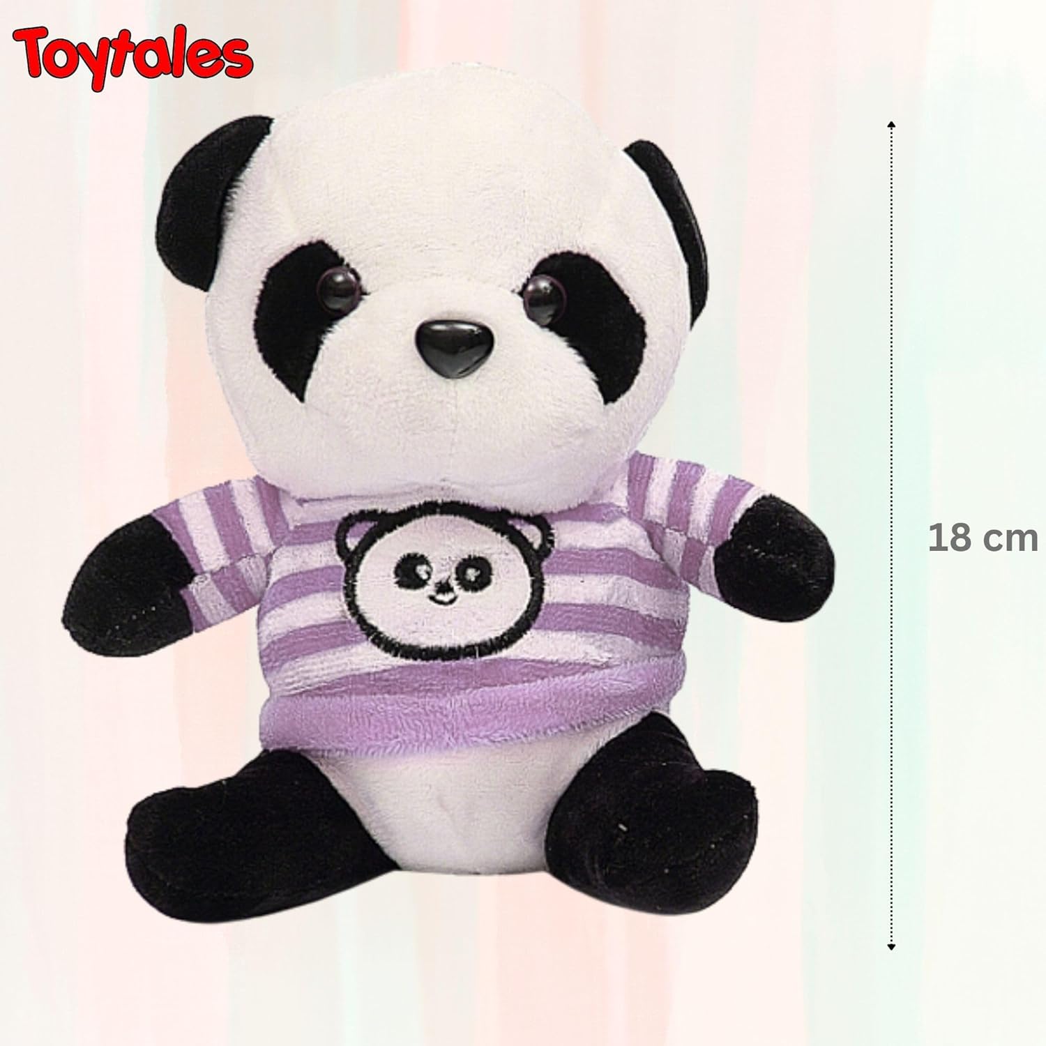 TOYTALES Thug Panda Hanging Plush Soft Toy Stuffed Animal Toy For Kids, Assorted Colors