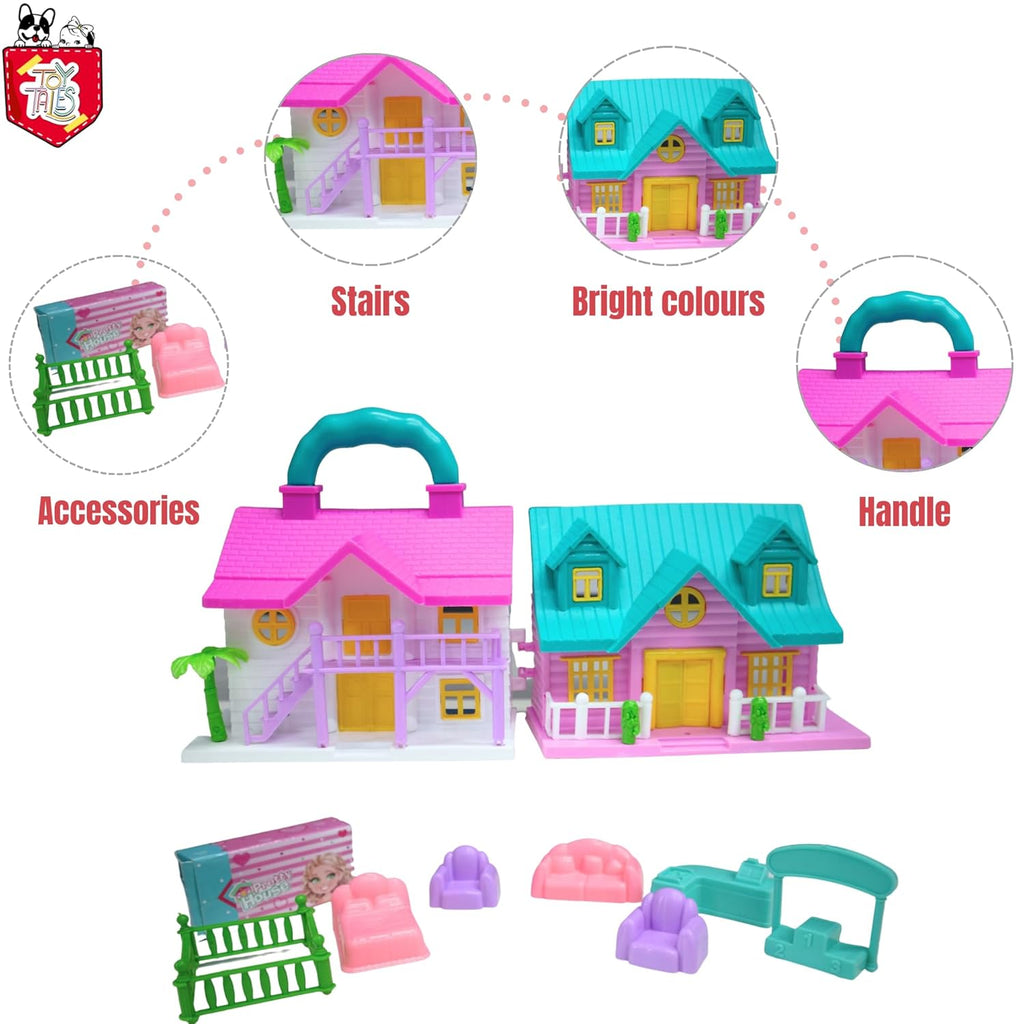 TOYTALES Pretty Doll House for Kids Pretend Play Set For Girls