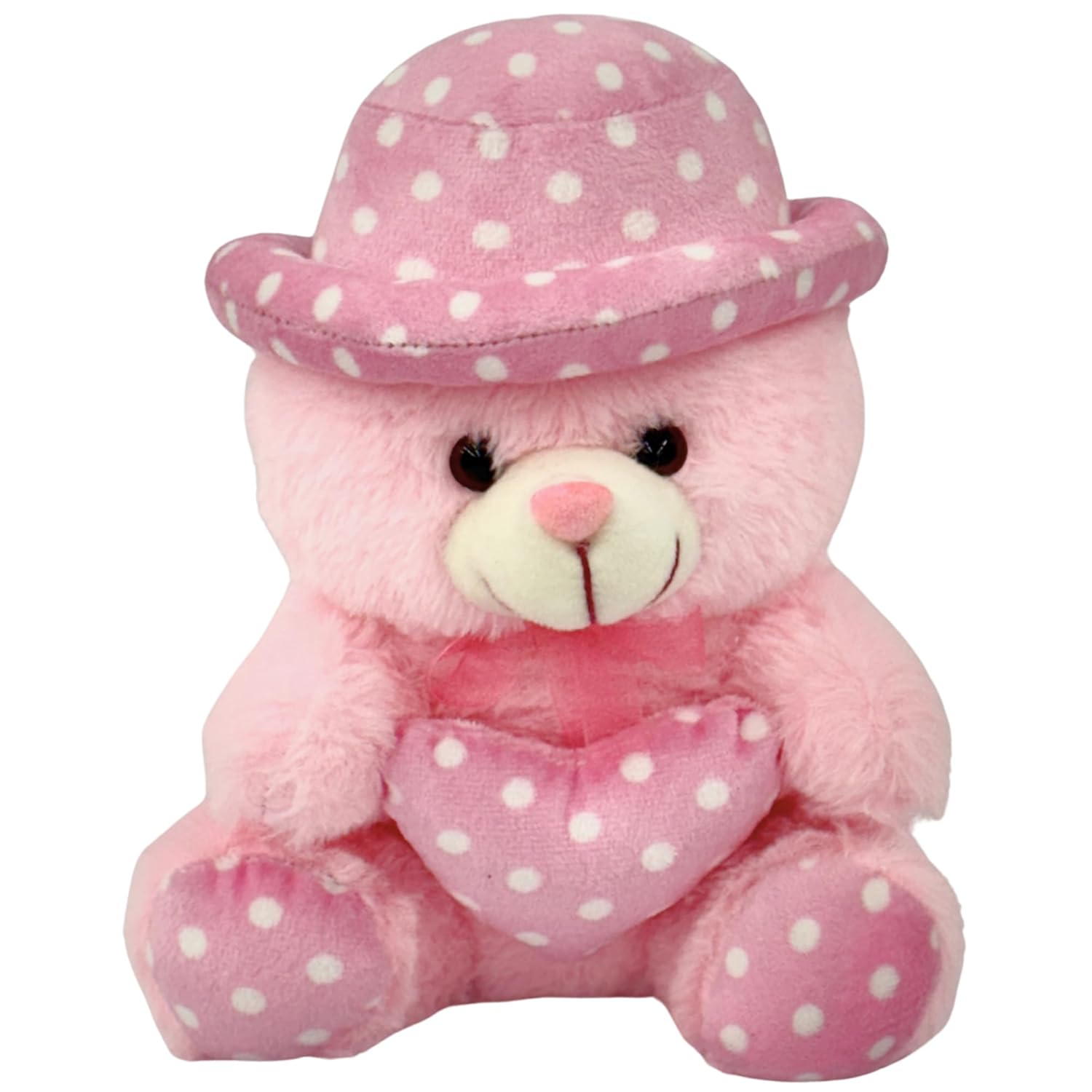 TOYTALES Pink Cap Teddy Bear – Soft 30CM Huggable Plush Toy For Kids