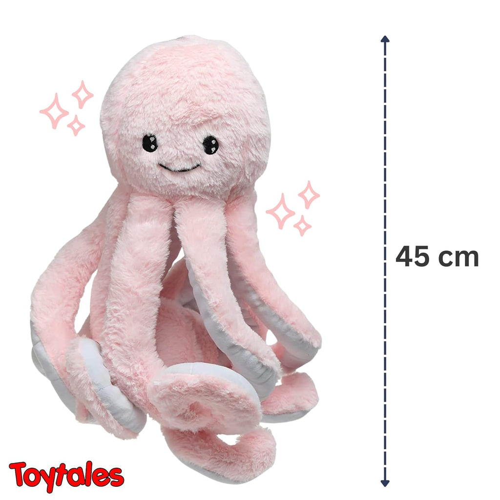 TOYTALES Giant Octopus Plush Toy Soft Cuddly Stuffed Animal 45cm