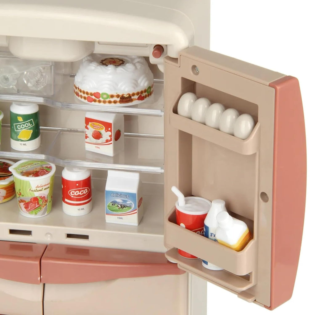 TOYTALES Mini Fridge Toy for Kids with Lights, Music & Ice Dispenser for 3+ Year Old
