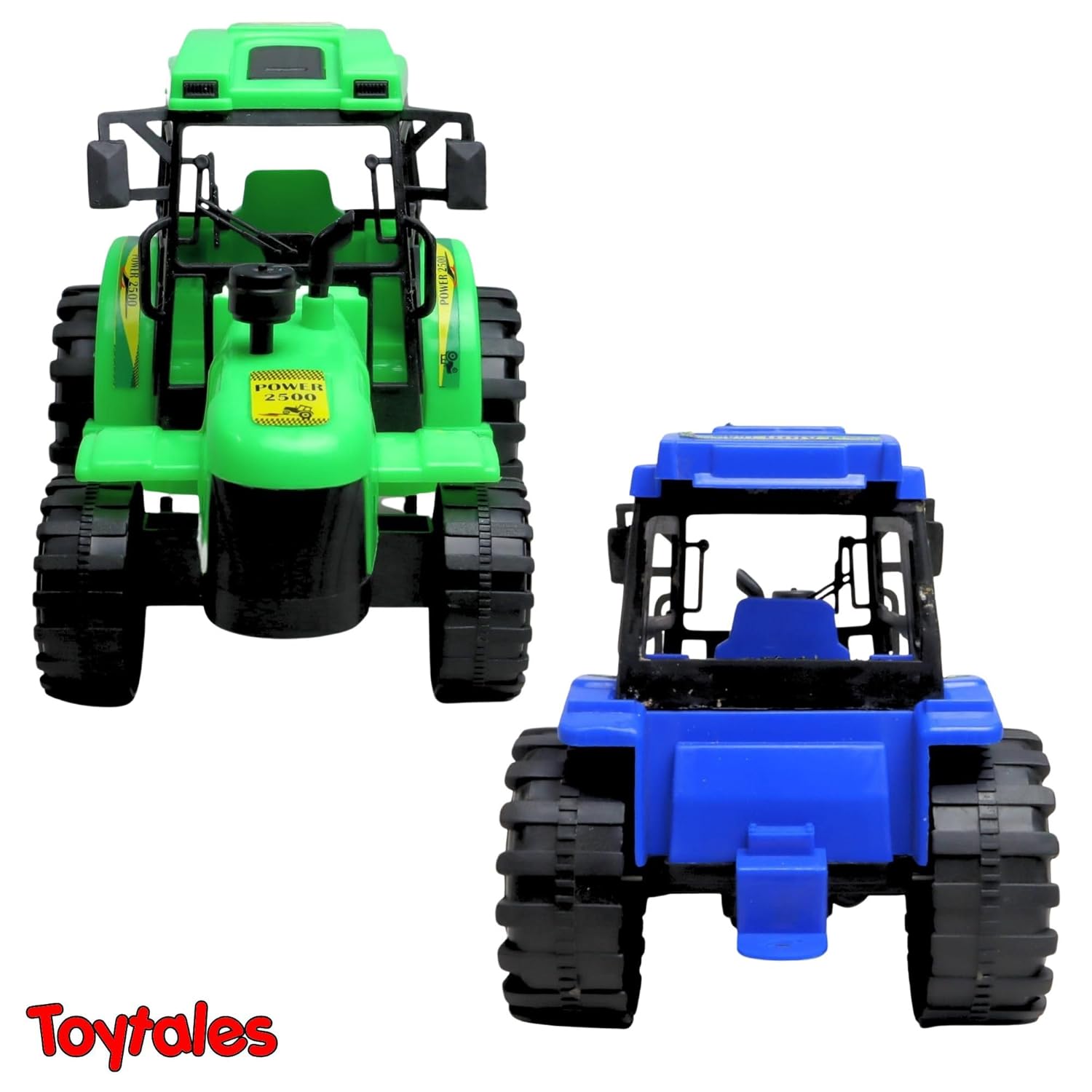 TOYTALES Farmer Core Tractor Toy Friction-Powered Farm Vehicle Assorted Colours