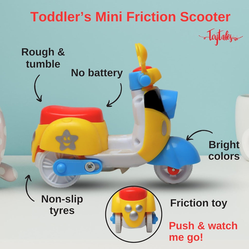 TOYTALES Mini Friction Scooter Fast & Fun Toy for Kids