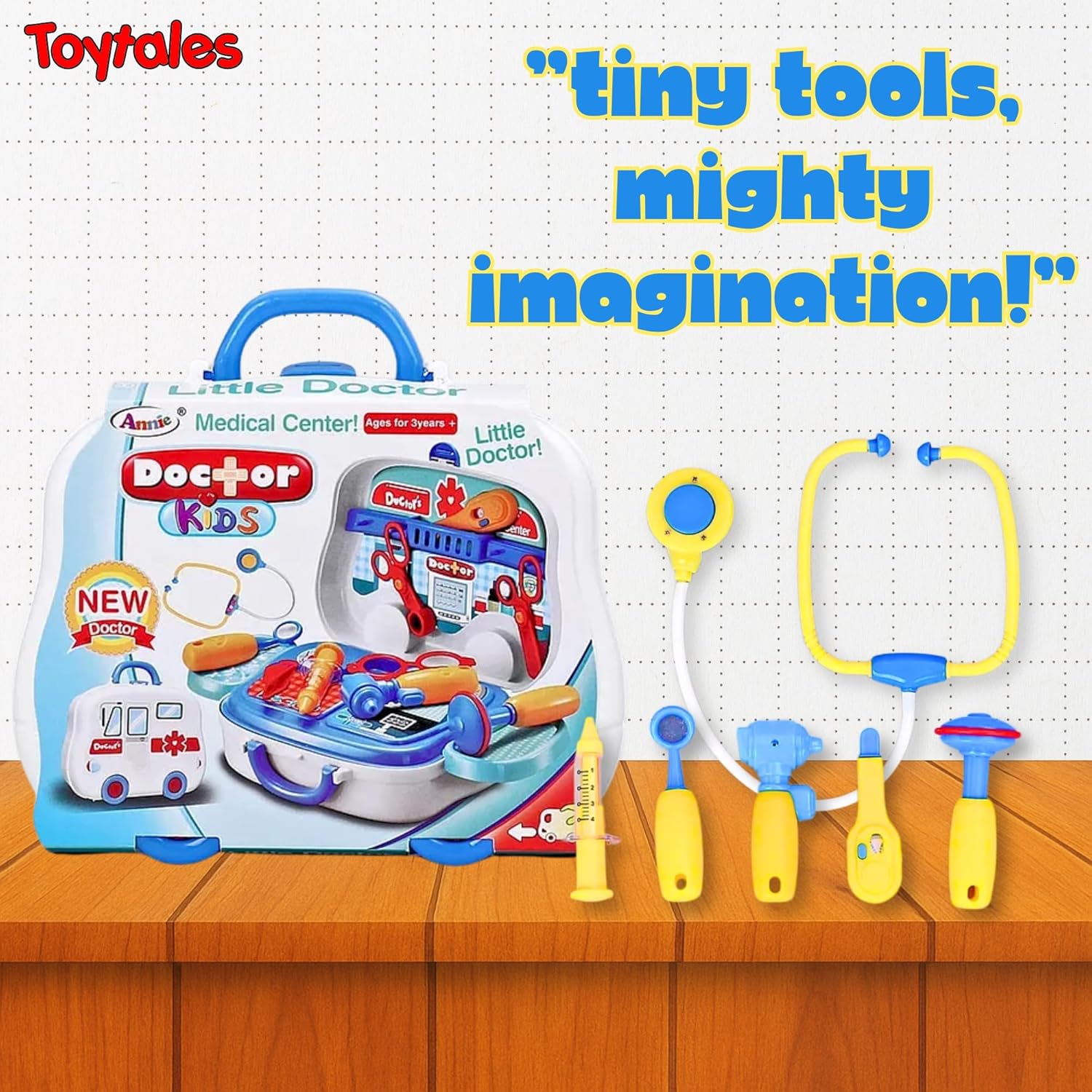 TOYTALES Doctor Set for Kids Educational Pretend Play Medical Kit