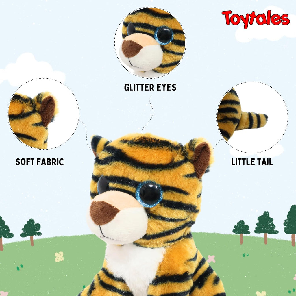TOYTALES Little Tiger Plush Animal Soft Toy 22cm