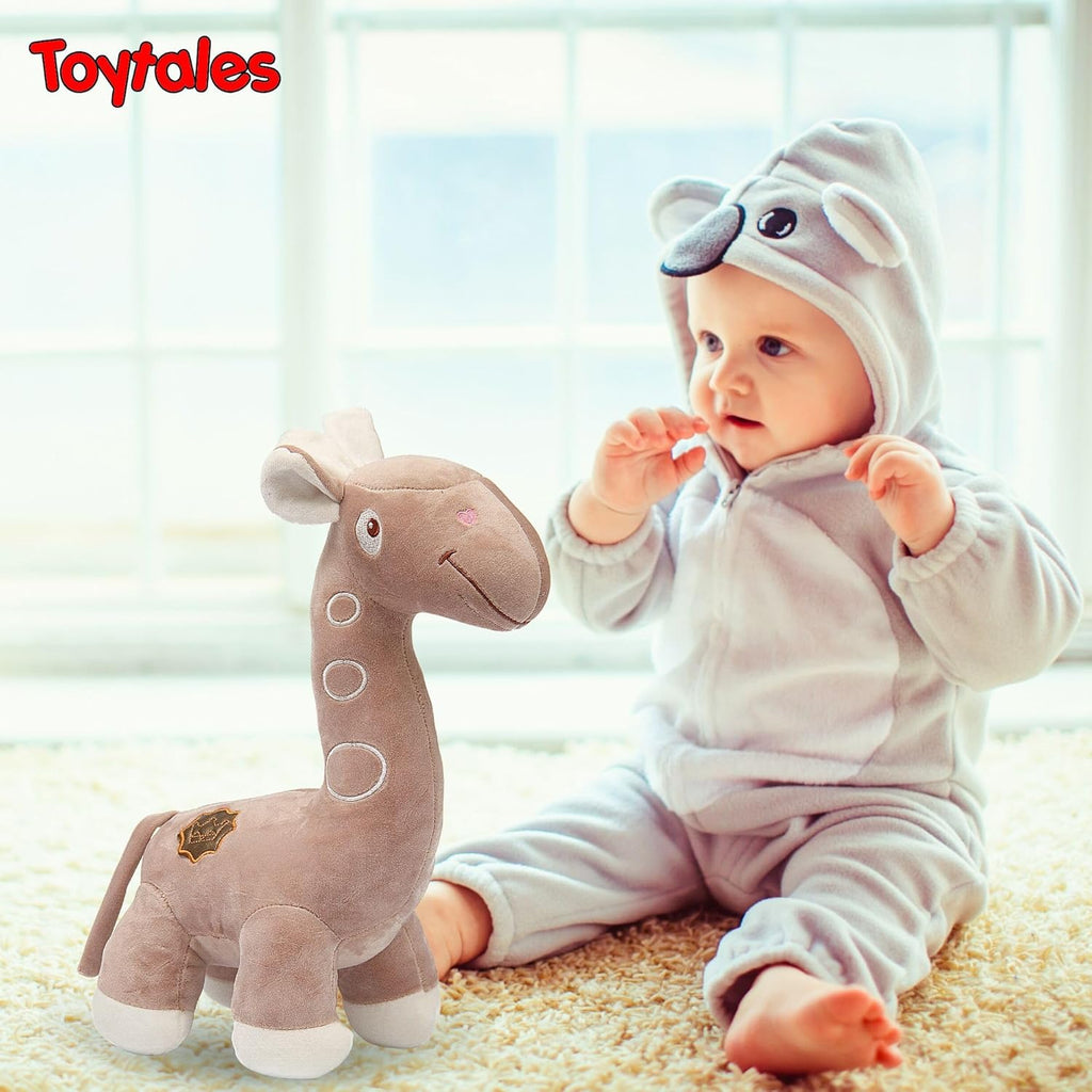 TOYTALES Huggable Cute Henry Giraffe Soft Animal Plush Toy for Kids 35cm