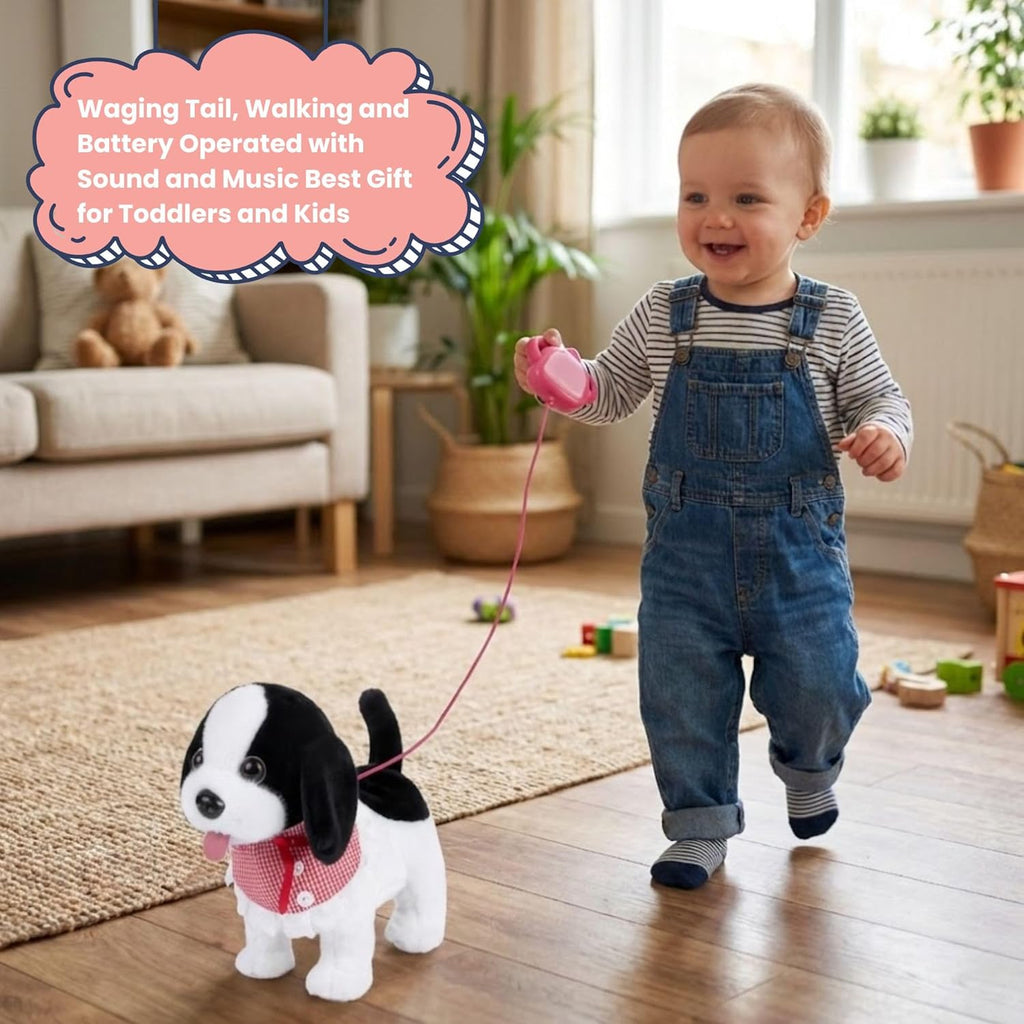 TOYTLAES Duffy Remote Control Dog Toy Walking And Barking Interactive Puppy Plush Toy