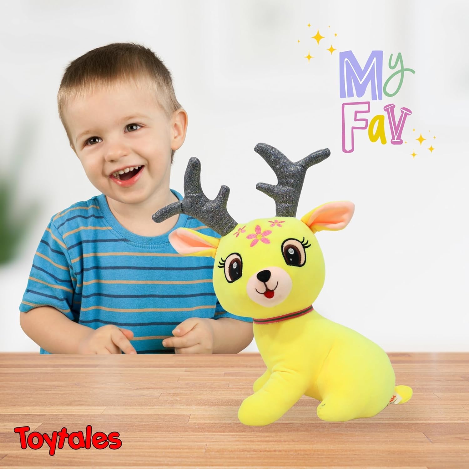 TOYTALES Reindeer Plush Soft Toy 40 cm Cute Huggable Gift for Kids