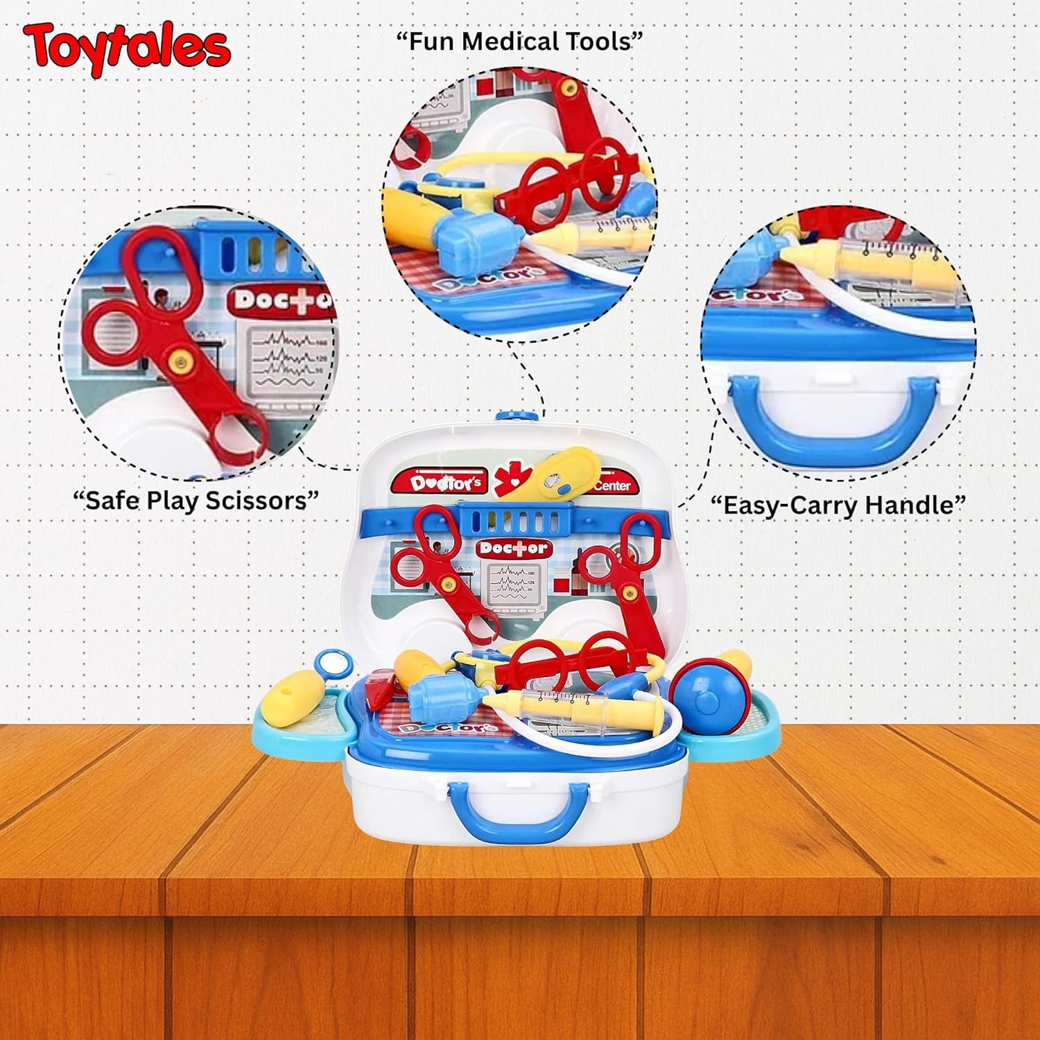 TOYTALES Doctor Set for Kids Educational Pretend Play Medical Kit
