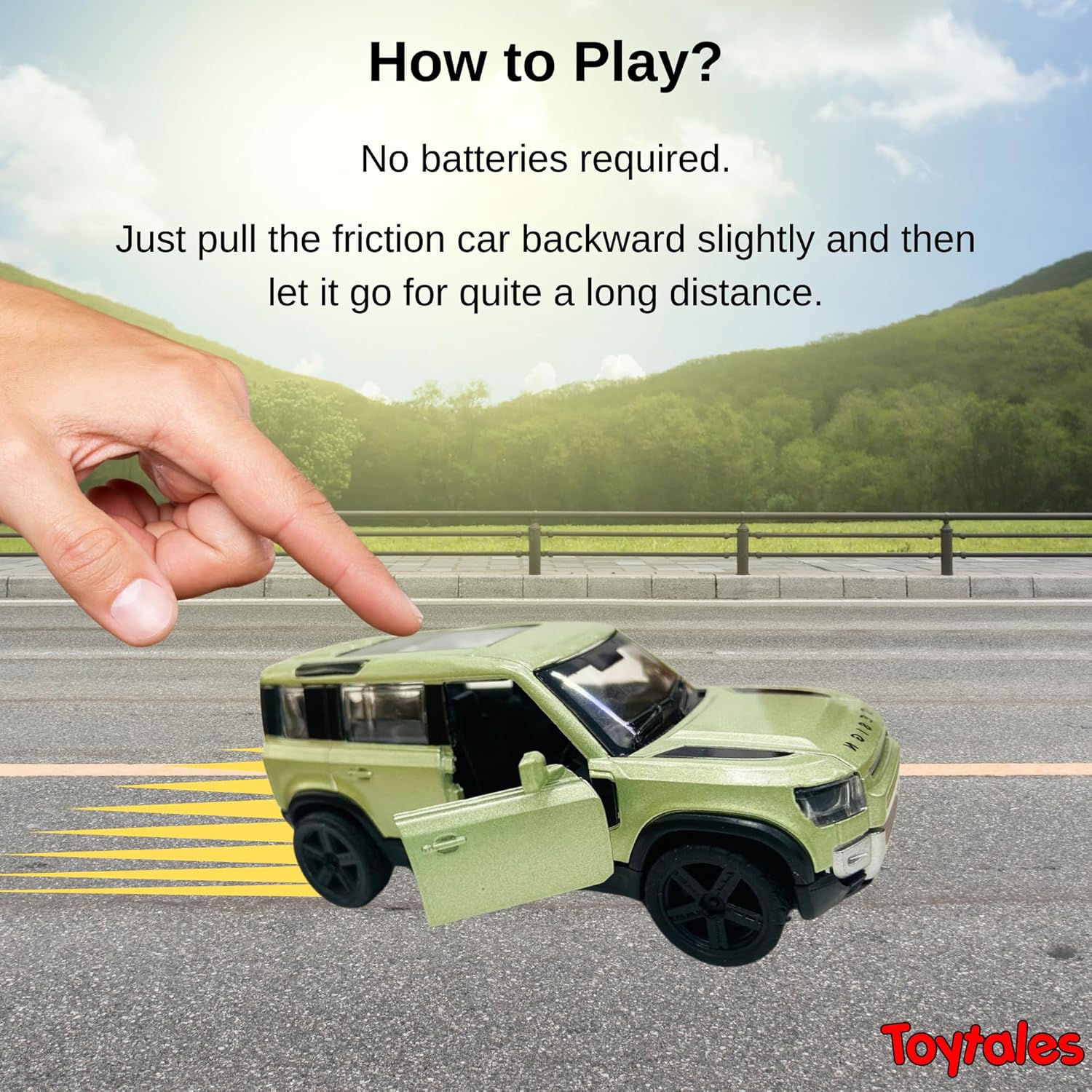 TOYTALES Pull Back Toy Car Toy Set For Kids Pack of 4