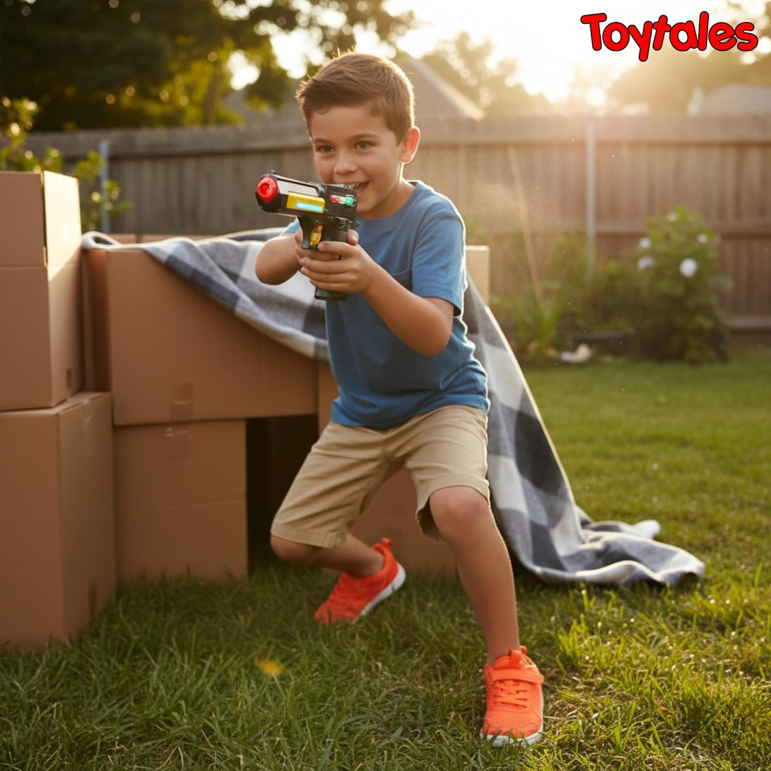 TOYTALES Flash Musical Gun LED Light & Sound Toy for Kids