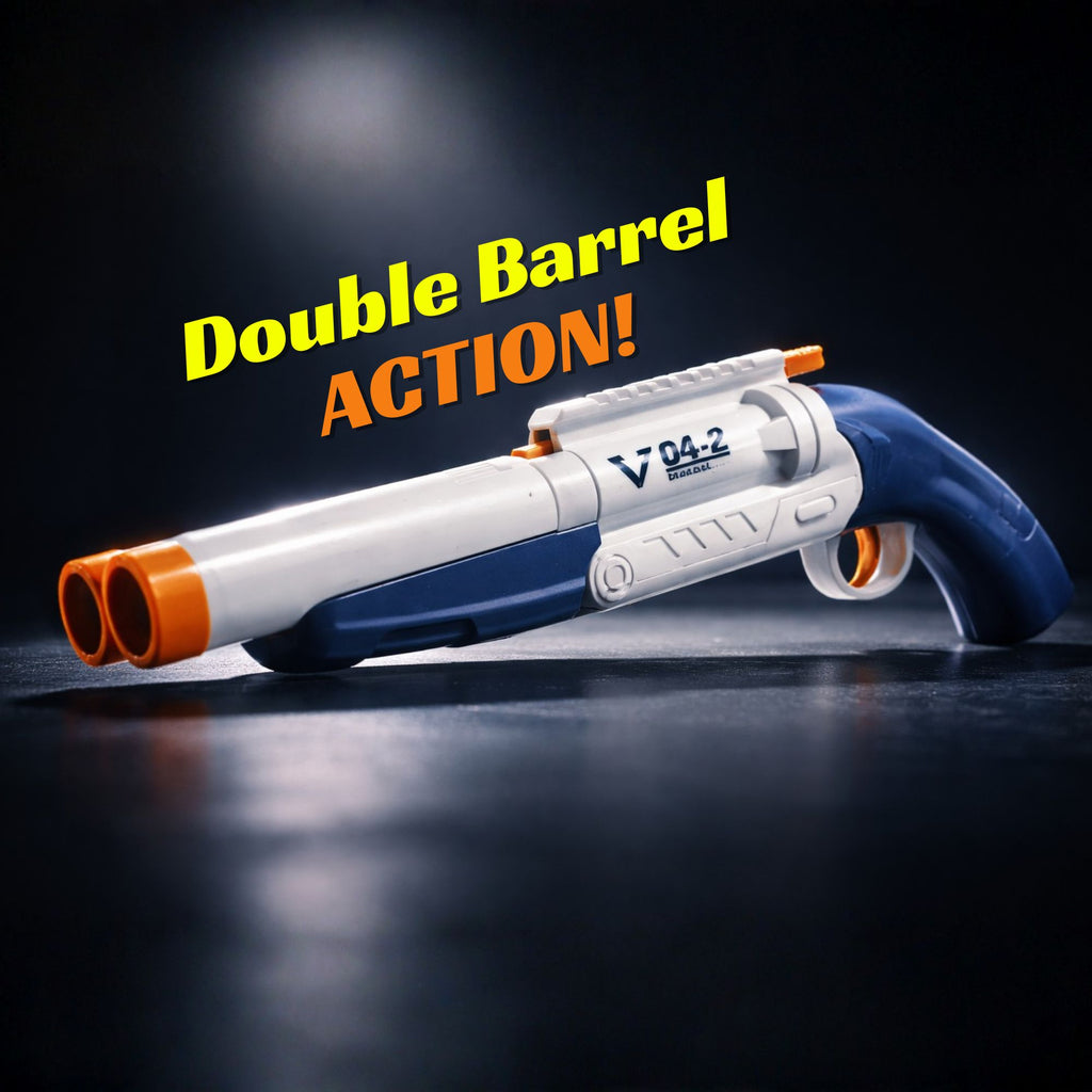 TOYTALES Double Barrel Soft Bullet Shotgun Toy