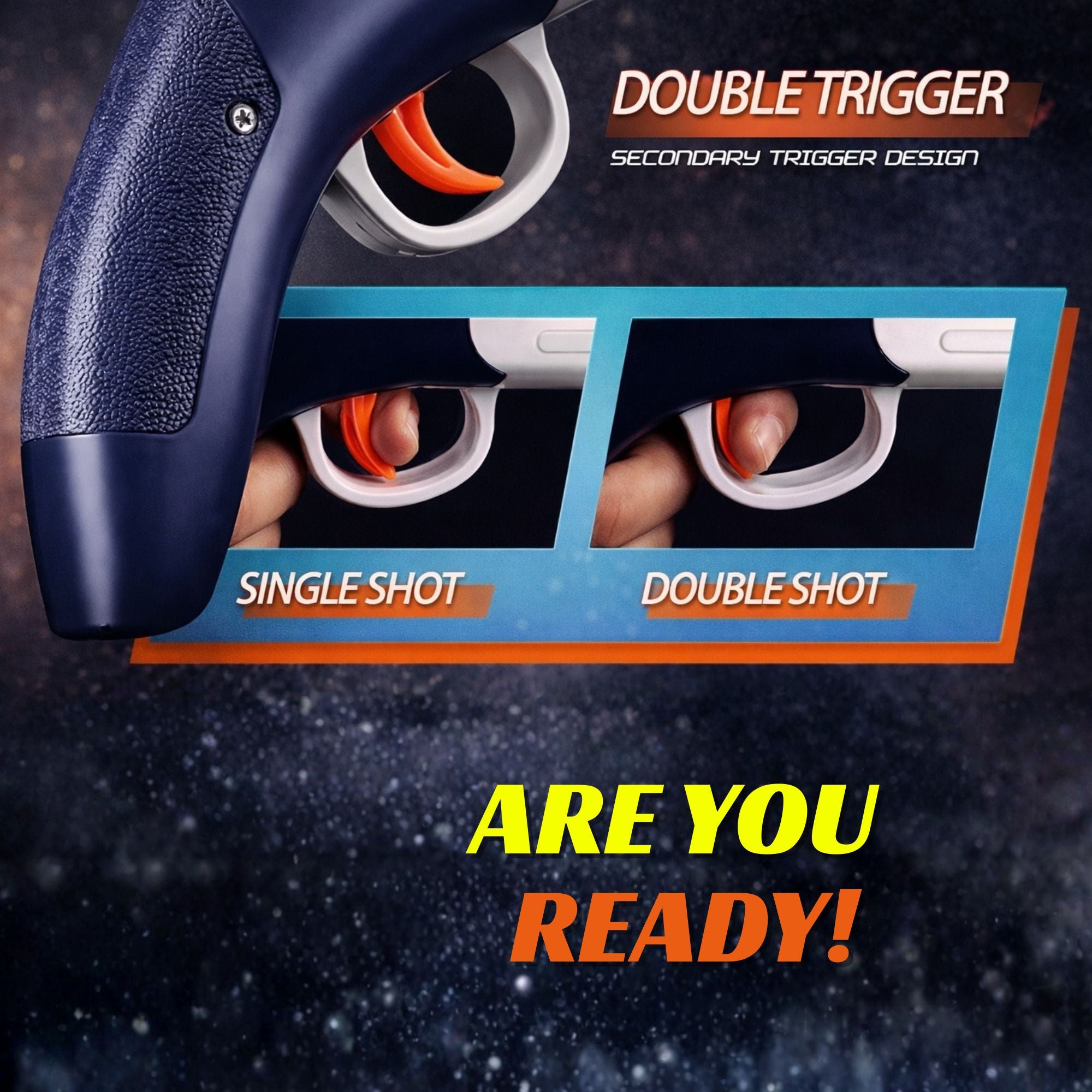 TOYTALES Double Barrel Soft Bullet Shotgun Toy