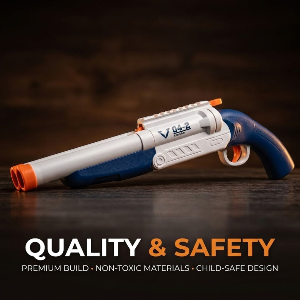 TOYTALES Double Barrel Soft Bullet Shotgun Toy