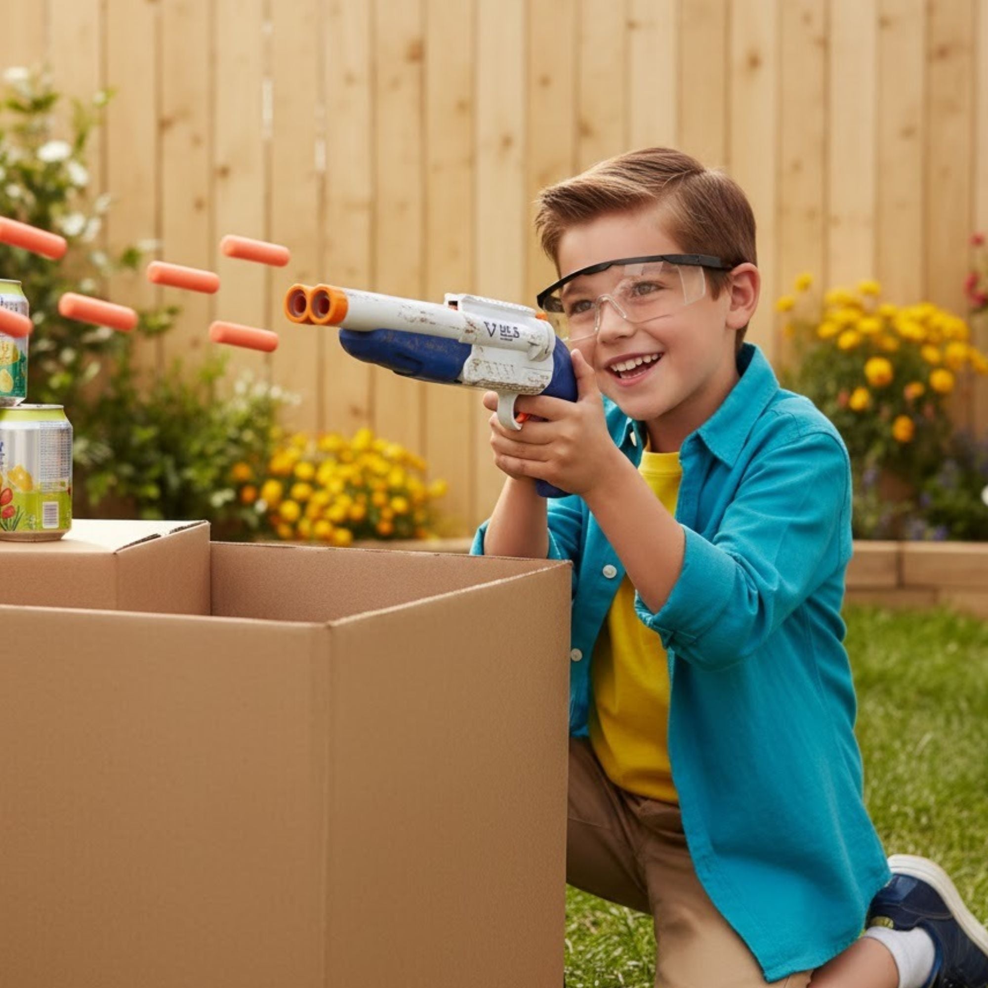 TOYTALES Double Barrel Soft Bullet Shotgun Toy