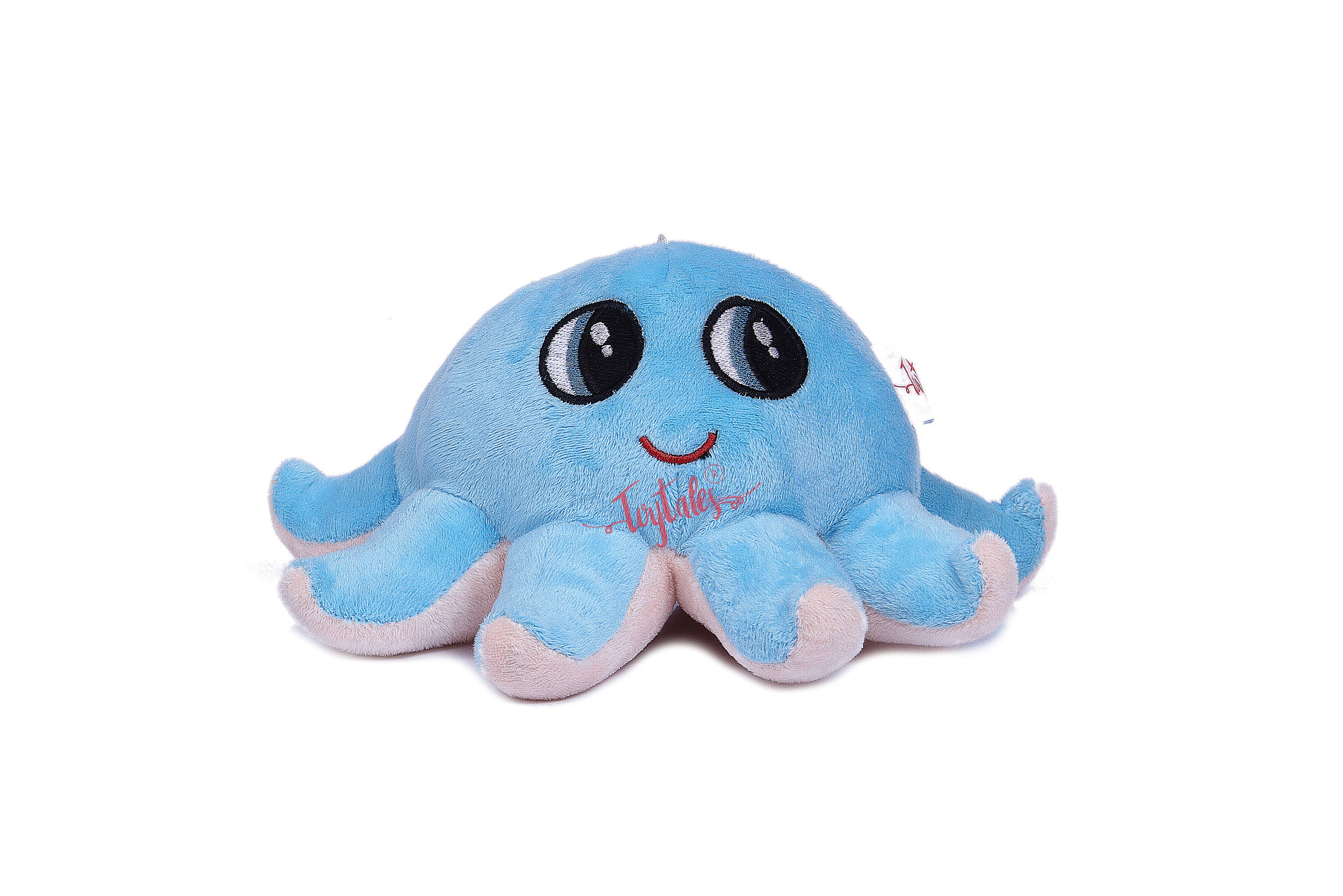 TOYTALES Pixie Octopus Soft Toy for Kids | Cute Smiling Plush Octopus | Soft & Huggable Stuffed Toy | 18 cm