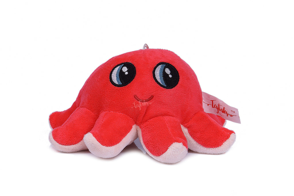 TOYTALES Pixie Octopus Soft Toy for Kids | Cute Smiling Plush Octopus | Soft & Huggable Stuffed Toy | 18 cm