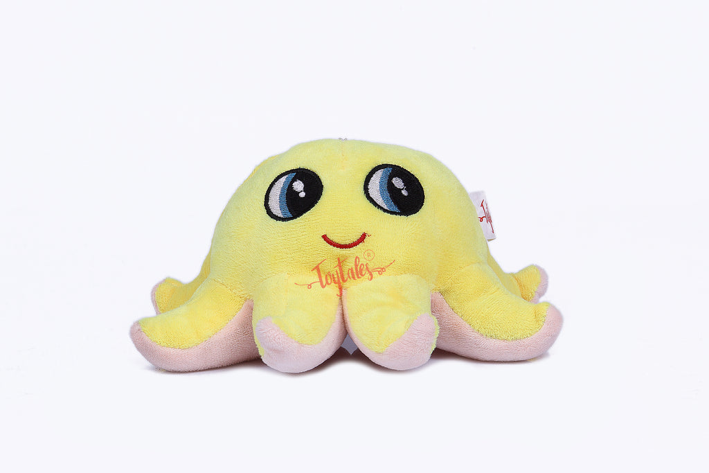 TOYTALES Pixie Octopus Soft Toy for Kids | Cute Smiling Plush Octopus | Soft & Huggable Stuffed Toy | 18 cm